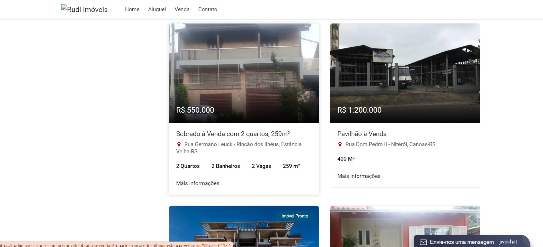 Sistema de imobiliária